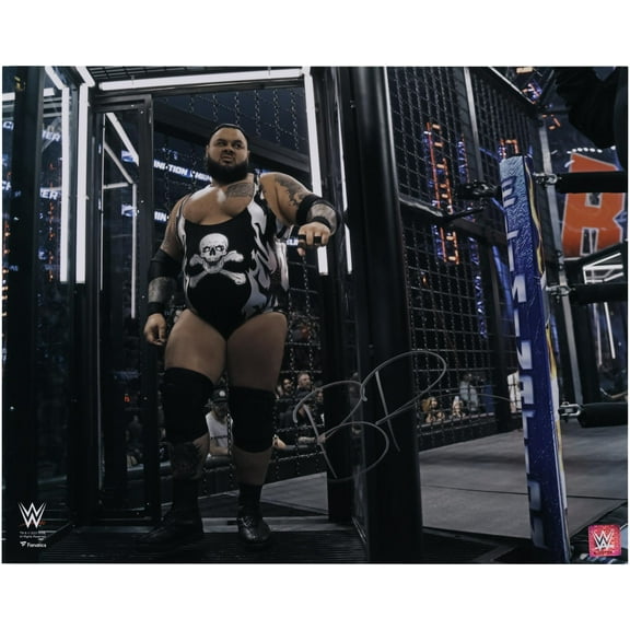 Bronson Reed WWE Autographed 16" x 20" Elimination Chamber Photograph - Fanatics Authentic Certified