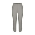 thumbnail image 6 of Outfmvch capri pants for women short leggings for women womens petite pants womens joggers with pockets pants for women Pants For Plus Size Yoga Leggings Cropped Pants Knee Length Workout Gray L, 6 of 8