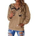 thumbnail image 2 of hirigin Women Hoodie, Long Sleeve Mushroom Print Hooded Sweatshirt Cool Street Casual Tops Outwear, 2 of 5