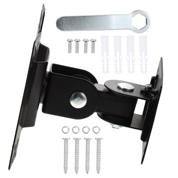 TABLZONE Swivel Black TV Wall Mount for Flat Screen with Durable Iron Frame and 360 Degree Rotation