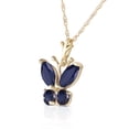thumbnail image 2 of Galaxy Gold 14K Yellow Gold Sapphire Butterfly Necklace - September Birthstone - Truth & Nobility - 16" to 24" - Fine Jewelry for Women, 2 of 3