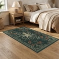thumbnail image 2 of ODIKA 5'x7' Washable Area Rug Octopus Nautical Koi Creature Fish Swirling Waves Cartoon Pirate for Small Living Room, Bedroom, Easy Care, Non-Shedding, Pet Friendly, 2 of 7