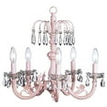 thumbnail image 1 of Jubilee Collection 7042 Chand - 5-arm Water Fall - Pink, 1 of 1