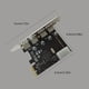 thumbnail image 5 of Tarjeta de expansión PCI-E a USB USB 3.0 Placa extensora PCI-E Placa adaptadora de 4 puertos Accesorio para computadora Inevent EL002642-00, 5 of 7