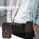 thumbnail image 4 of Bolso para Hombre Bolso para Riñonera Vertical Btafrte Café, 4 of 7