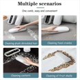 thumbnail image 2 of Multi-Functional Table Crumb Sweeper, Soft Bristles Debris Collector for Table, Mat, Bed Sheets, Sofas, Clothes Cleaning,2 x Handheld Crumb Sweeper,White, 2 of 6