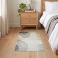 thumbnail image 3 of ODIKA 2'x3' Ultra-Soft Accent Mat, Abstract Vintage Way Distressed Swirl Motif Lightweight Throw None Washable, Bare feet friendly, Easy Care Indoor rug for Bedside, Footrest, 3 of 7