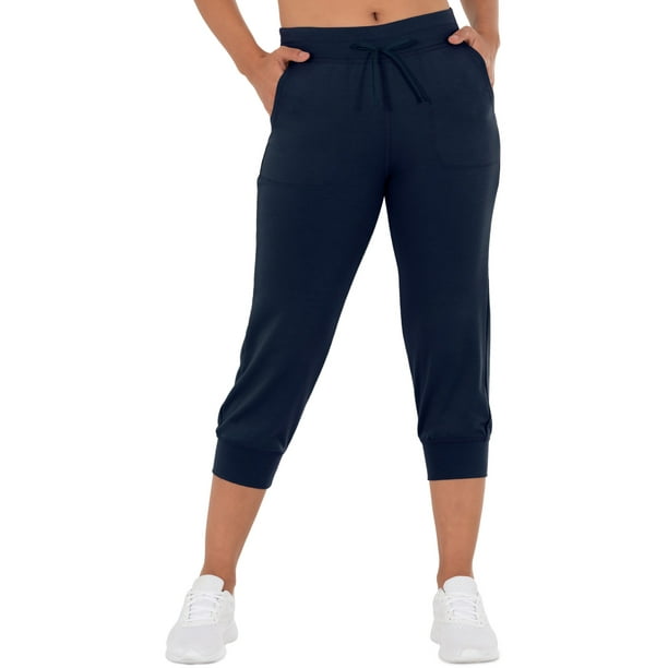 Athletic Works - Athletic Works Women's French Terry Athleisure Drawstring Capri Jogger
