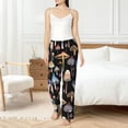 thumbnail image 4 of Balery Mushrooms and Autumn Leaves Pantalones de pijama para mujer, pijamas ultraligeros, pantalones de estar por casa-Large, 4 of 6
