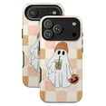 thumbnail image 2 of Cute Ghost Halloween Phone Case, Iced Coffee & Pumpkin Illustration, Artistic Protective Cover for iPhone 17 16 15 14 13 12 11 Plus Pro Max Mini, 2 of 6