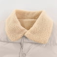 thumbnail image 4 of dgysar Girls Stand Collar Vest, Short Sleeveless Quilted Puffer Jacket, Stylish Layering Piece for School & Fall. 90Beige, 4 of 4