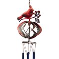 thumbnail image 2 of 3D Red Cardinal Bird Wind Chime Garden Yard Art Metal Weather Kinetic Spinner Outdoor Sculpture, 2 of 4