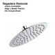 thumbnail image 2 of Regadera Redonda 15 cm Media y Baja Presion Rubinett  Cromada Acero Inoxidable Sin Brazo, 2 of 3