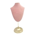 thumbnail image 1 of Soporte para presentación de joyería jinwen organizador de joyas terciopelo rosa Estilo B, 1 of 8