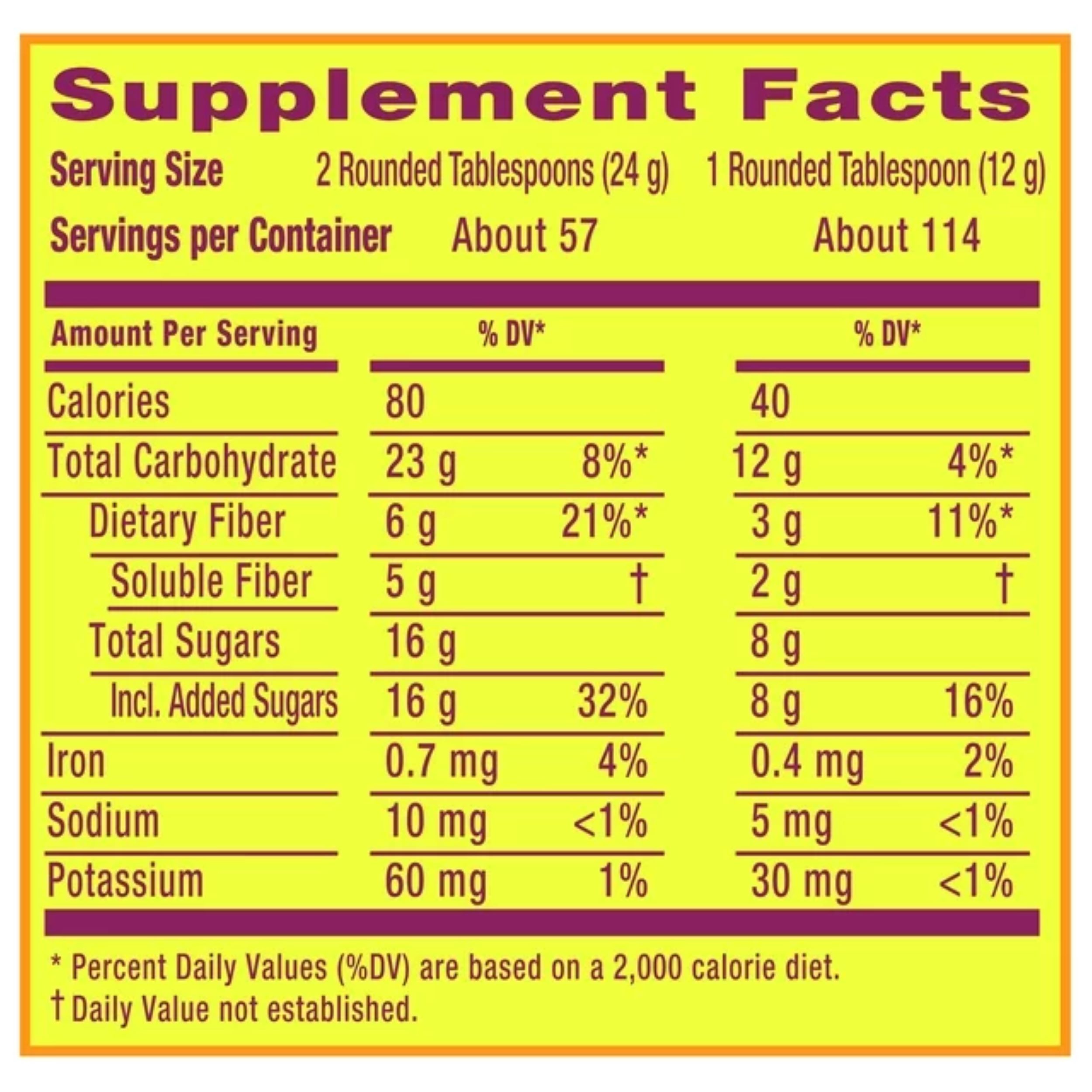 Metamucil Psyllium Husk Fiber Supplement for Digestive Health, Real Sugar, Orange, 114 Servings - image 2 of 8