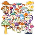 thumbnail image 3 of 35pcs-50pcs Cartoon Stickers Nature Kids Stickers Mushroom DIY Stickers for Laptops Suitcases Notebooks, 3 of 9