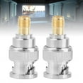 thumbnail image 3 of 2 piezas BNC macho a SMA hembra tipo RF conector adaptador coaxial convertidor de prueba, 3 of 10