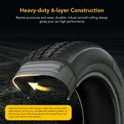 2PCS 4.80-12 Tire, 4.80x12 Lawn Mower & Tractor Turf Tire, 480 12 with Rim 5 Lug On 4.5, Load Capacity 990 Pounds