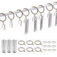 thumbnail image 1 of Anillas y ganchos para cortinas Sweepet, 120 unidades, bronce, 30 mm, metal, 1 of 7