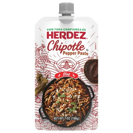HERDEZ Chipotle Pepper Paste, 7 oz Plastic Pouch, Shelf-Stable