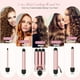 thumbnail image 2 of Curling Iron, 6 in 1 Curling Wand Set with Hair Straightener Brush, Professional Hair Curler with 6 Interchangeable Ceramic Barrels, Instant Heat Up Hair Iron with Heat Resistant Glove, 2 of 5