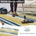 thumbnail image 5 of Blue Yellow Striped Outdoor Rug 4x6 Ft - Reversible Patio Rug Outdoor Camping Rugs, Watercolor Modern Stripes Art Washable Indoor Outdoor Area Rugs, Non-Slip Outdoor Carpet Runner for Deck/Porch, 5 of 8
