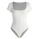 thumbnail image 1 of Gibobby Body de tirantes finos para mujer Mono versátil y sexy para mujer con encanto elegante (Blanco, M), 1 of 3