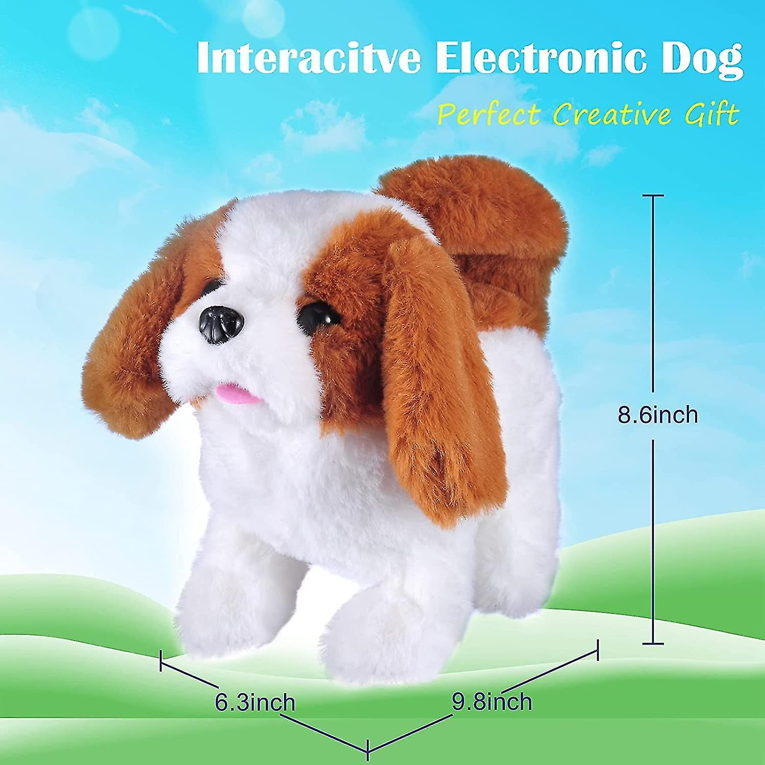 Jouet en Peluche Husky pour Chiot Chien Électronique Interactif