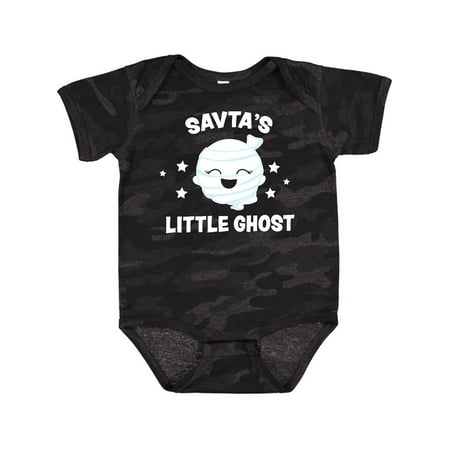 

Inktastic Cute Savta s Little Ghost with Stars Gift Baby Girl Bodysuit