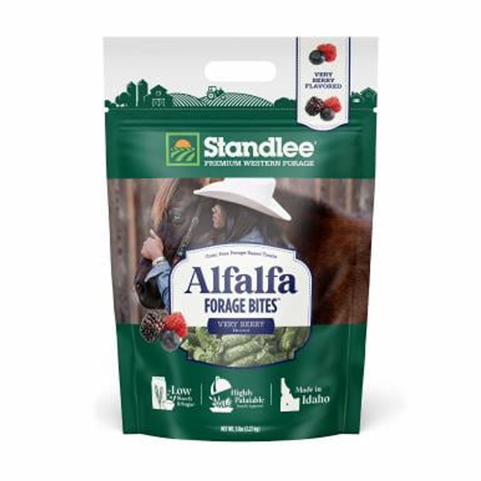 Standlee Premium Western Forage 5 Lb. Very Berry Flavored Alfalfa Forage Bites