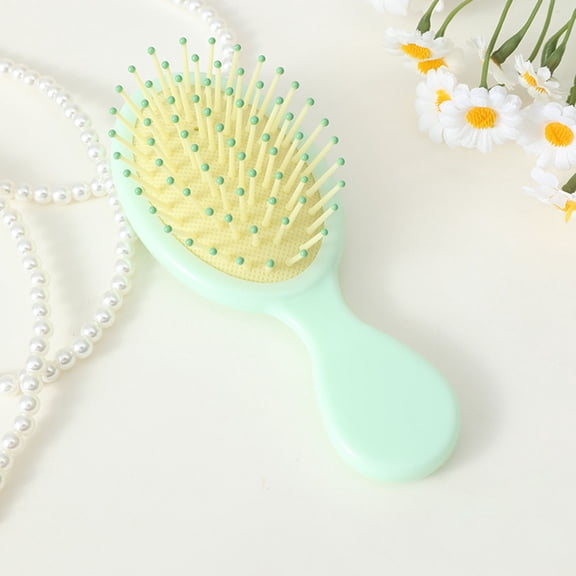 100Fens Mini Brush Hairbrush For Kids Girls Wet Little Travel Mini Hair Brush Detangling Soft Bristles Hair Brush For Most Hair Types Smoothing With Ease Knots