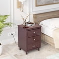 thumbnail image 4 of UBesGoo Storage Dresser End/Side Table Night Stand Furniture Unit - Small Standing Organizer for Bedroom, Office, Living Room, 4 of 10