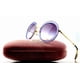 thumbnail image 1 of RARE New MIU MIU Transparent Violet Gold Round Womens Sunglasses SMU 50Q TIF-4W1, 1 of 6
