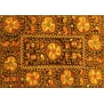 thumbnail image 1 of Ahgly Company Machine Washable Indoor Rectangle Abstract Yellow Modern Area Rugs, 7' x 10', 1 of 4