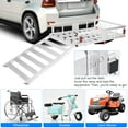 Costway 50''x 29.5'' HitchMounted Aluminum Cargo Carrier & Mobility