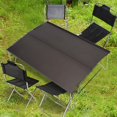 thumbnail image 2 of Mesa de comedor portátil para picnic, barbacoa individual, plegable, de aleación de aluminio, para senderismo al aire libre, 2 of 10