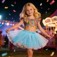 thumbnail image 2 of JAJAHO Toddler Girls Tutu Skirt Pom Poms Tulle Puffy Skirts Baby Girl Clothes For Carnival Party Dance Performance 6M-4Y Cozy Skirt, 2 of 4