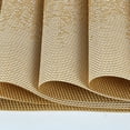 thumbnail image 6 of Uxcell Heat-resistant Modern Style Table Mat Placemat Golden Tone 6Pack, 6 of 7