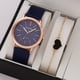 thumbnail image 4 of Reloj de cuarzo para mujer, moderno y combinable, con correa de PU, pequeño reloj de mujer personalizado, informal y moderno, 4 of 5