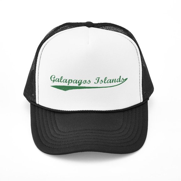 CafePress - Vintage Galapagos Islands (Gr - Adjustable Unisex Printed Trucker Hat with Mesh Back
