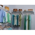 thumbnail image 3 of EZ Shelf Walk-In Hanging Closet Organizer Kit, White, 3 of 7