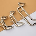thumbnail image 2 of YongCo Stainless Frame Purse Craft Kiss Clasp Lock Coin Bag Semicircular Arched Shape Clutch Frame Purse Bag Purse Making, 2 of 15