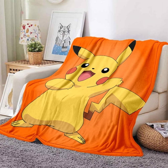 3D Pokémon Blanket Plush Flannel Sofa Bed Anime Cover Blanket