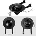 thumbnail image 4 of 4 Pieces Toilet Flapper Replacements 2 Inch Toilet Flapper Stopper Water Saving Flappers with 4 Pieces Toilet Chains, 4 of 7