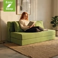 thumbnail image 2 of Sofá Cama Plegable Nube DR JOOHN Matrimonial Verde, 2 of 7