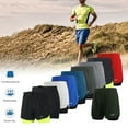 thumbnail image 6 of Skinny Men's 2-in-1 Running Shorts Quick Drying Breathable Active Training Exercise Jogging Cycle Shorts With Longer Liner, 6 of 7