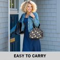 thumbnail image 6 of Pioneer Flower Floral Print Pattern Drawstring Lunch Bag Women - Drawstring Lunch Bag Insulated for Work Office - Stain-Resistant Large Lunchbags for Women with Multi-Pockets, 6 of 6