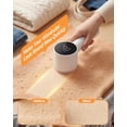thumbnail image 6 of Fabric Shaver, Lint Remover Rechargeable, Electric Portable Sweater Defuzzer with 3 Speeds, 6 Leaf Blades, Digital LED Display to Remove Pilling for Clothes, Furniture, Sweater, Couch, Blanket, 6 of 8