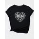 thumbnail image 2 of Camiseta deportiva de manga corta con estampado "Día de la Madre", cuello redondo ligeramente elástico, ropa deportiva para mujer, camiseta deportiva informal., 2 of 7