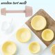 thumbnail image 4 of 2 Pieces Wooden Tart Tamper Set Tart Pan Wooden Molds Egg Tarts Tamper Pastry Tools Tart Tamper DIY Cake Pastry Tools, 4 of 5